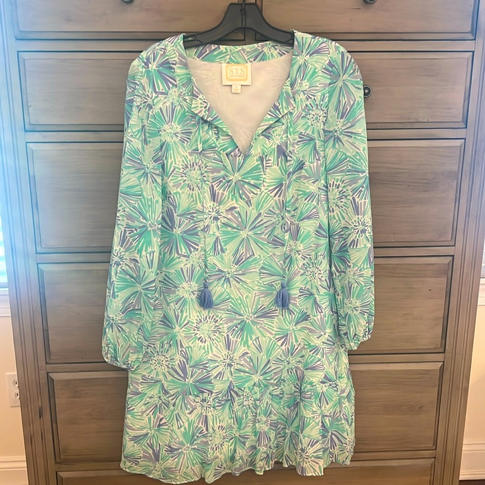 Sail to Sable split neck dress